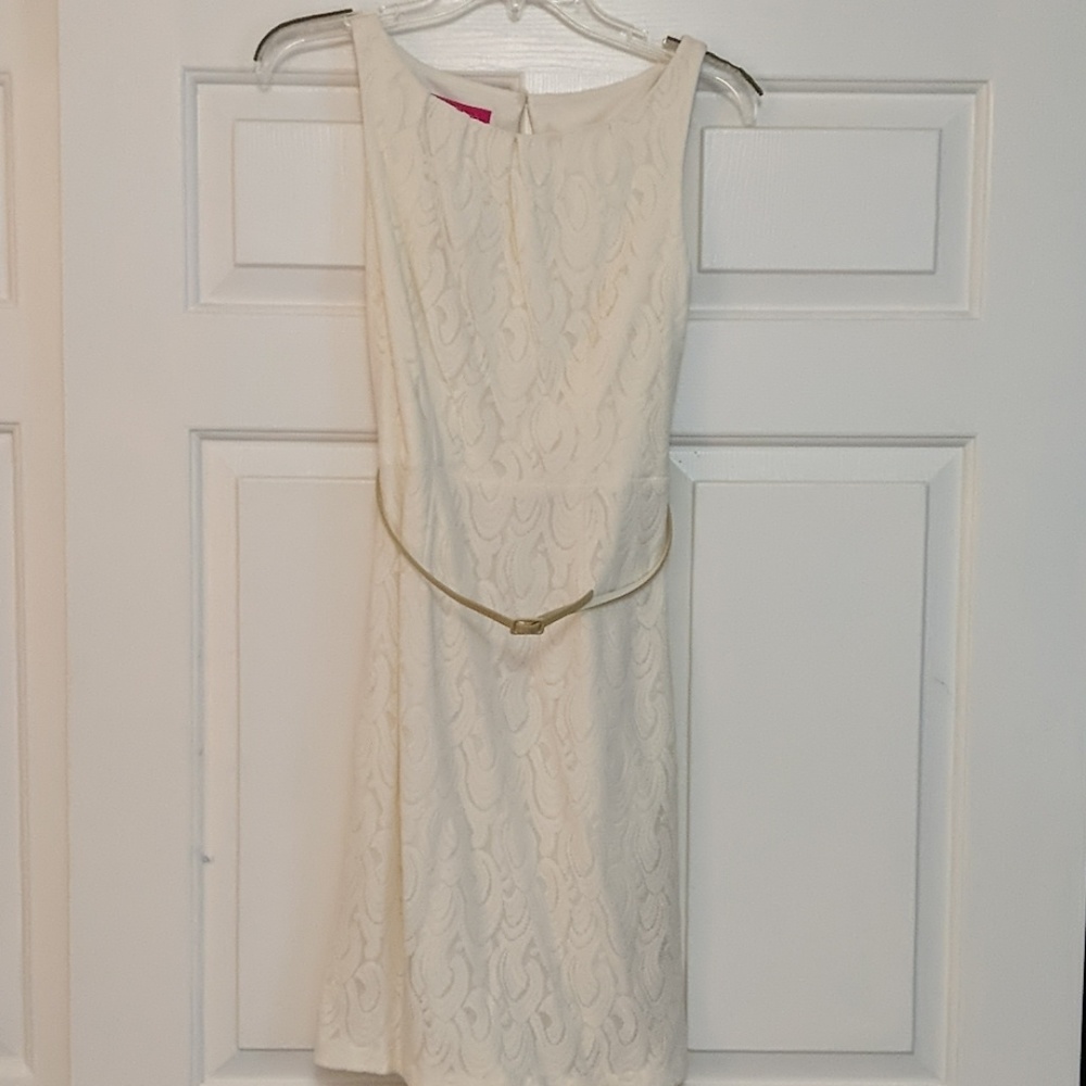 Nine &Co. Cream Lace Dress